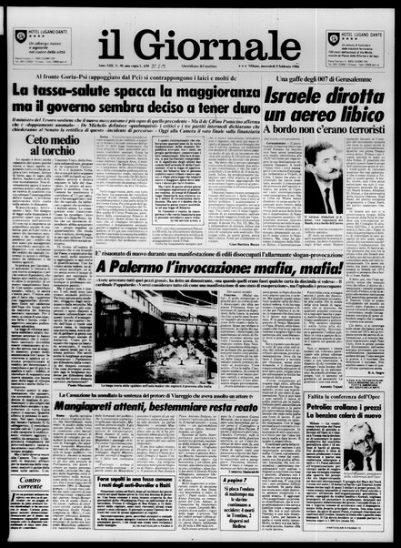 Il giornale : quotidiano del mattino